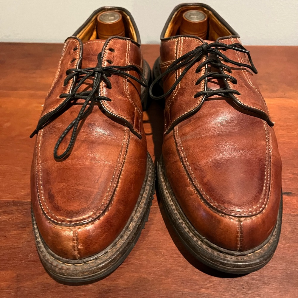 Allen Edmonds Wilbert Split Toe Blusher Leather Oxford Men’s Dress Shoes Sz7.5